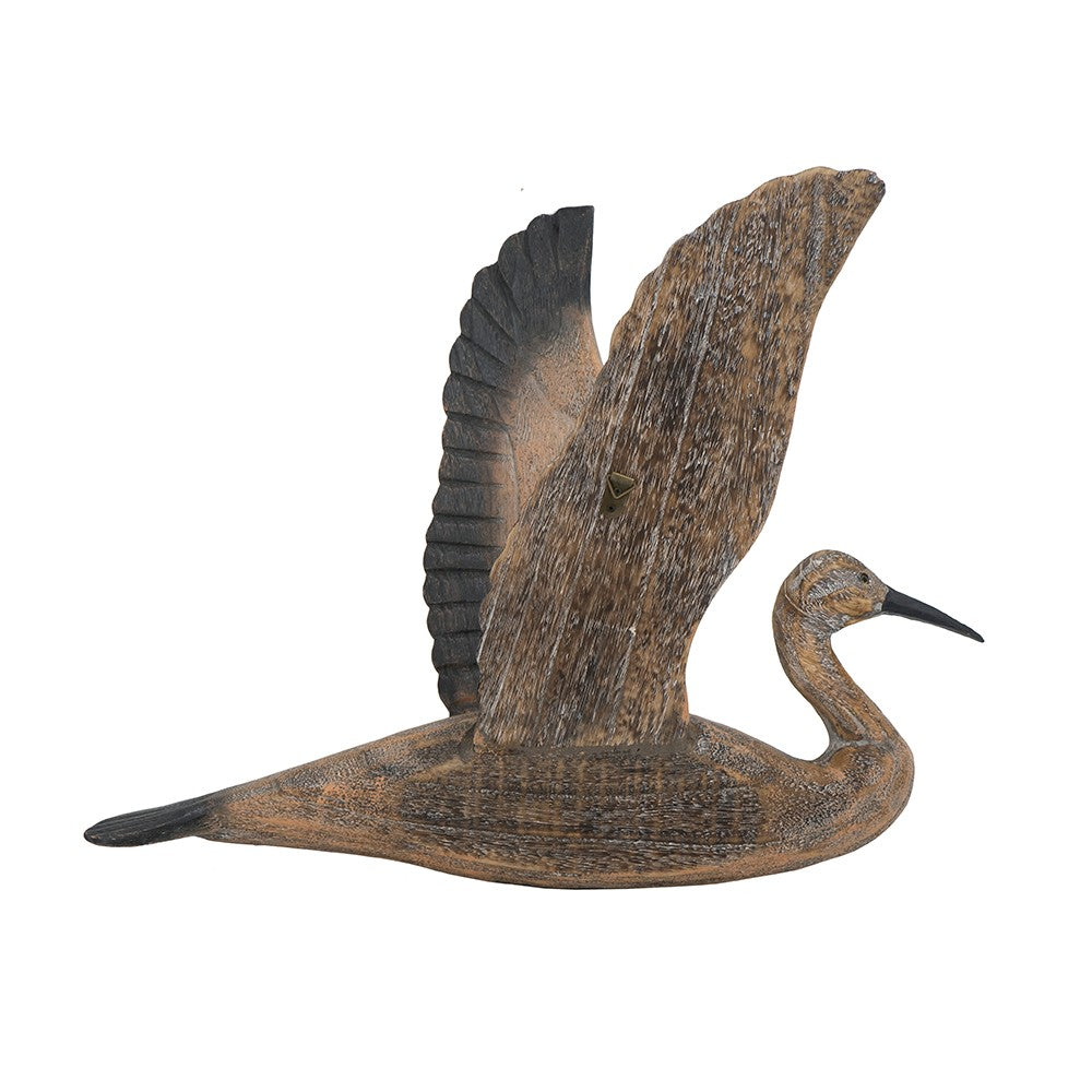 Set of Three Brown Wood Novelty Hanging Dimensional Sculpture | Kitchen + Metal