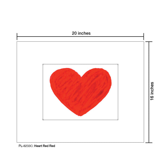 Heart Red Red, Print (#8233C)