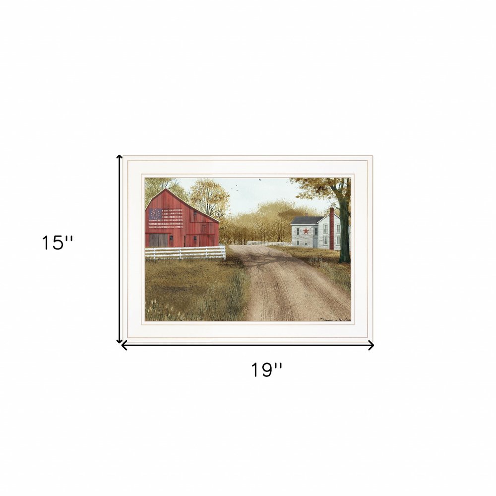 Summer in the Country 1 White Framed Print Wall Art | Home Decor | Kitchen + Metal