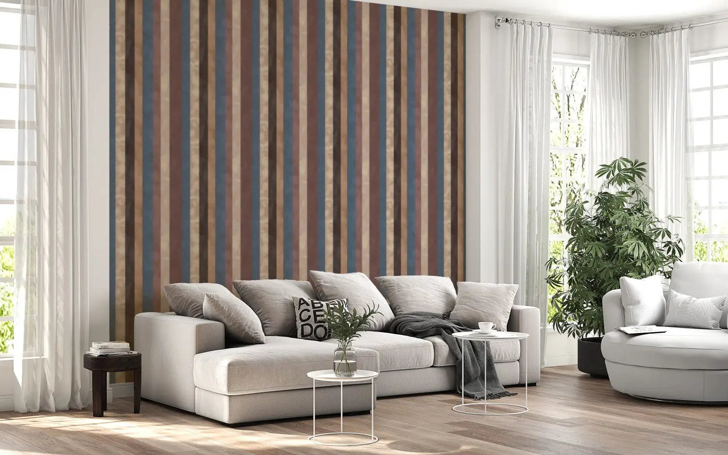 Mesa Painted Stripe Wallpaper