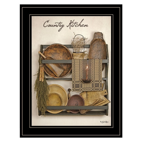 Country Kitchen 13 Black Framed Print Kitchen Wall Art | Home Decor | Kitchen + Metal