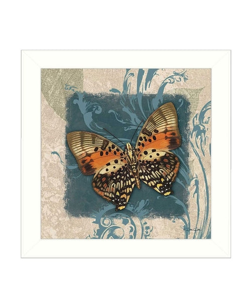 Butterfly artwork on a textured background