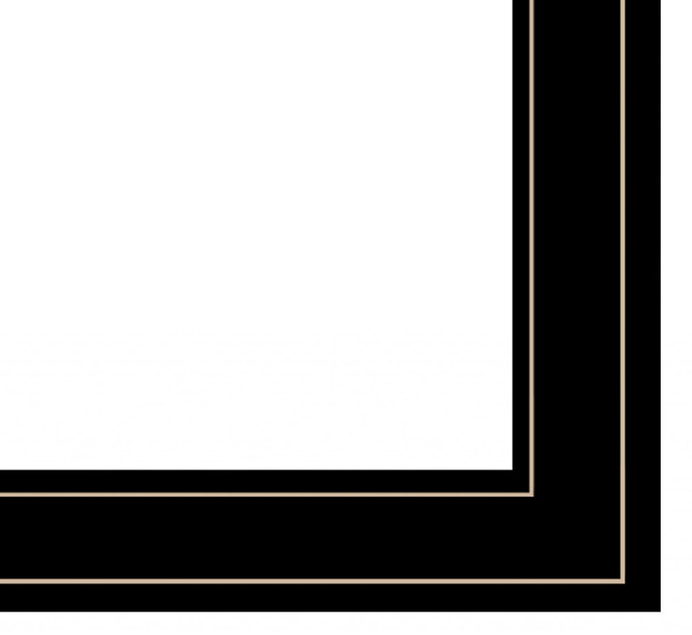 Black picture frame corner