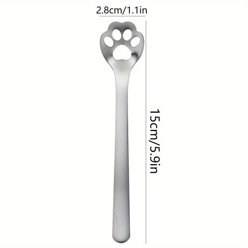 Stainless Steel Cat Paw Spoon Perfect Gift for Coffee Lovers