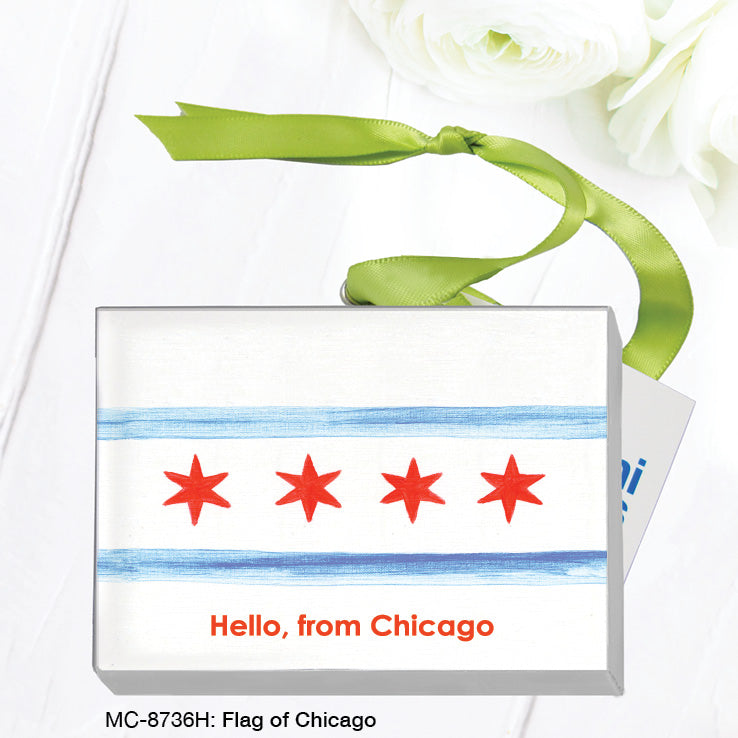 Flag of Chicago, Mini Canvas (MC-8736H)
