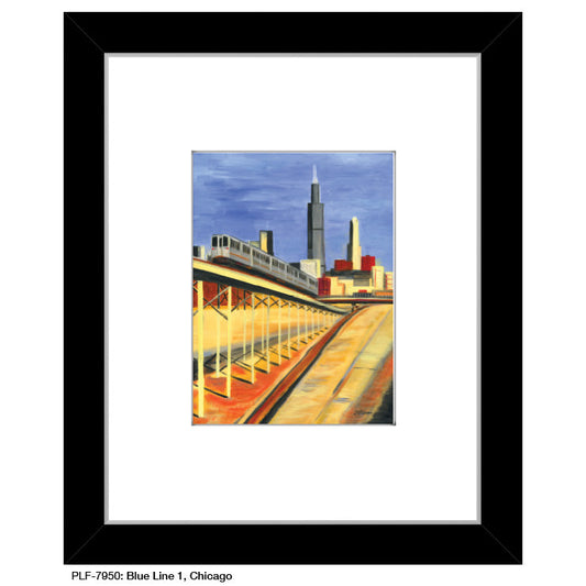 Blue Line 1, Chicago, Print (#7950A)