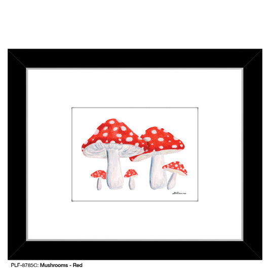Mushrooms - Red, Print (#8785C)