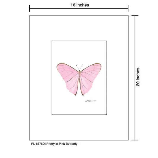 Pretty in Pink Butterfly, Print (#8676D)