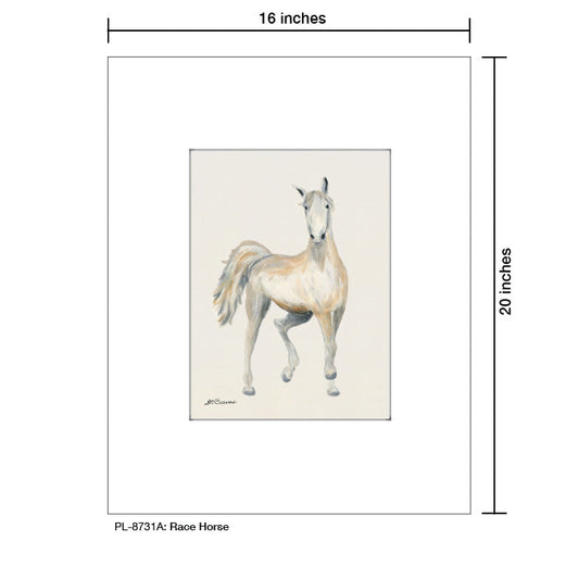 Race Horse, Print (#8731A)