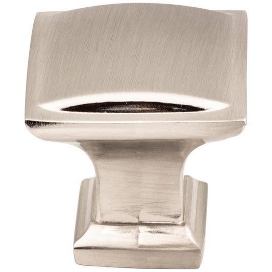 1-1/4" Overall Length Satin Nickel Square Annadale Cabinet Knob