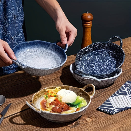 Elegant Ceramic Double Ear Plate Set for All Occasions