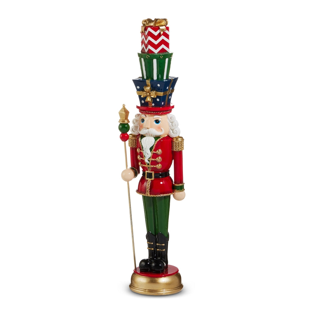 Christmas Carousel Collection - 19.75" Nutcracker with Presents
