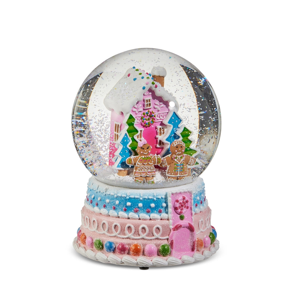 6.5" Gingerbread House Water Globe
