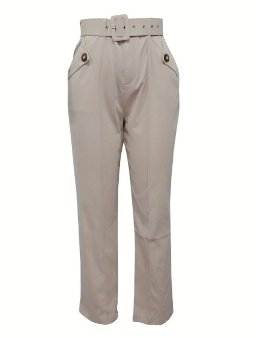 Women's Fashionable Casual Pants in Solid Colors