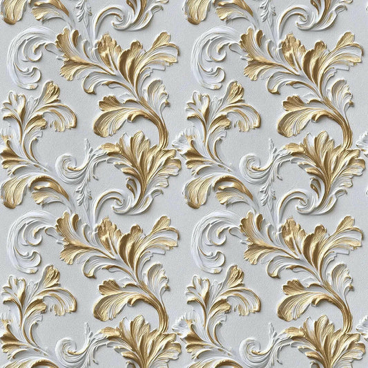 Royal Acanthus Flourish Wallpaper