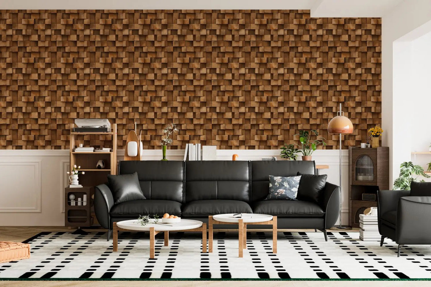 Artisan Wood Block Relief