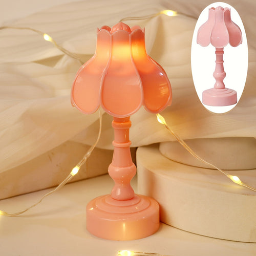 Flower Mini Desk Lamp Ideal Night Light Decor