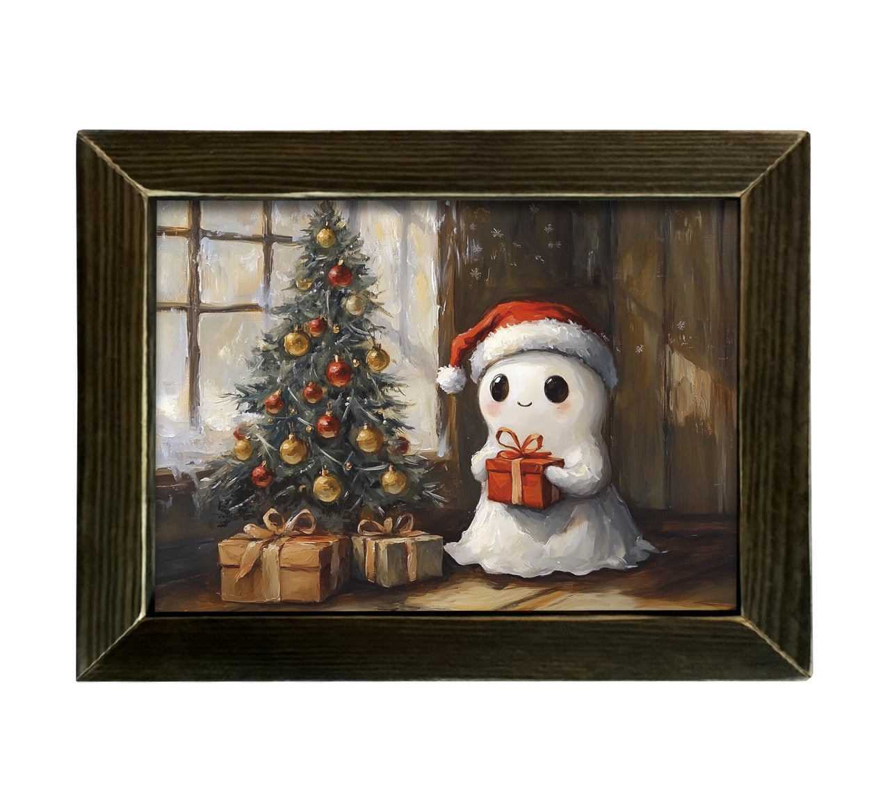 Christmas Carousel Collection - 12" x 16" GHOST GIFT WALL ART