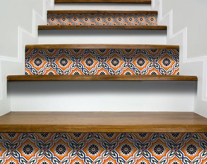 Decorative Tile stickers set of 24 Peel & Stick