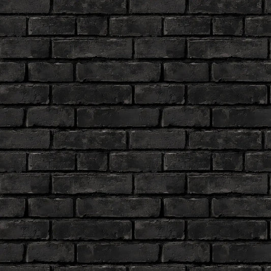 Obsidian Industrial Brick Wall