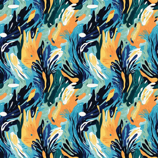 Abstract Coral Garden Bloom