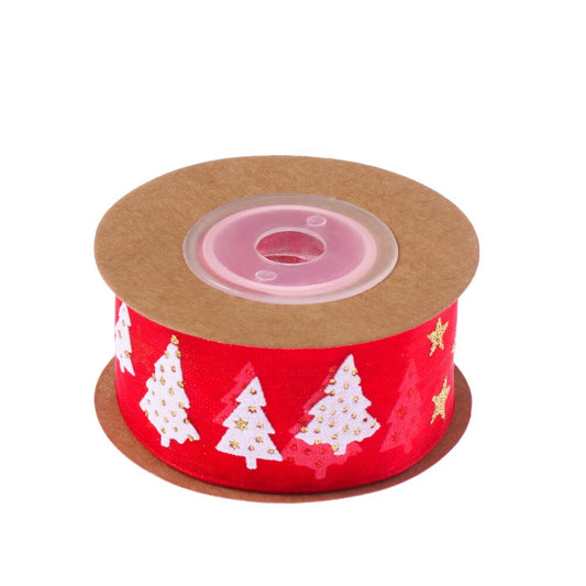 5/10M 25mm Polyester Printing Christmas Grosgrain