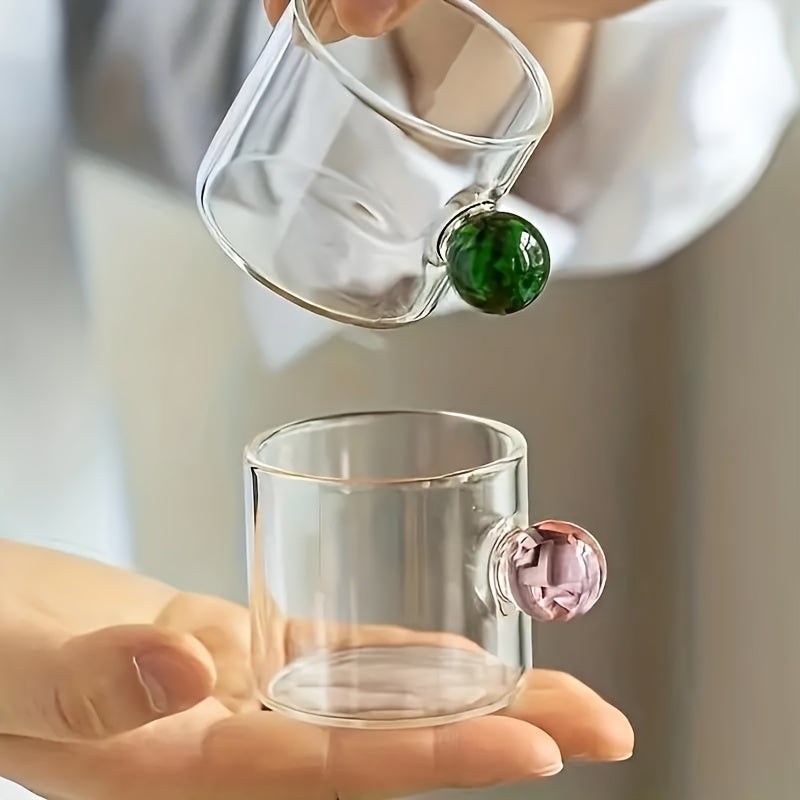 Sleek Set of 6 HeatResistant Glass Cups 100ml