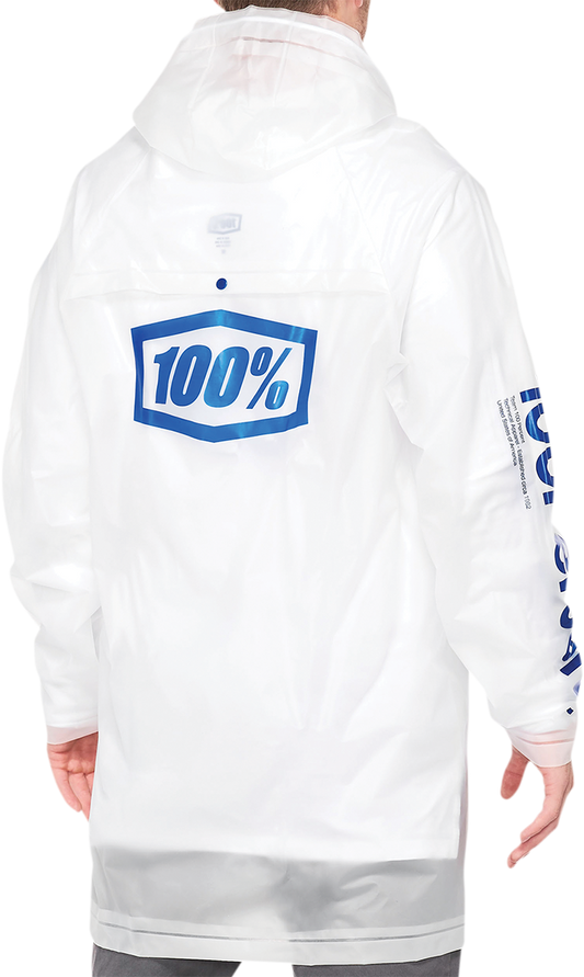100% Torrent Raincoat - Clear - Large 20040-00012