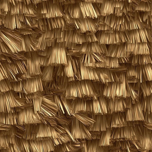 Golden Thatch Weave Wallpaper
