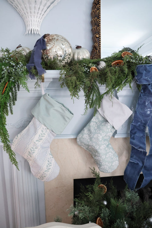 Scallop Stripe Christmas Stocking | Chapple Chandler X Nicole Speake