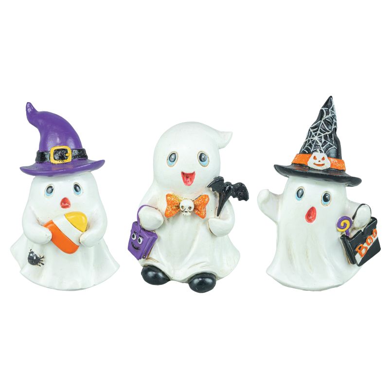 Tabletop Trick or Treater Mini Ghosts - Set of 3