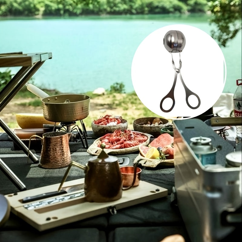 Effortless NonStick Stainless Steel Meatball Maker for Camping