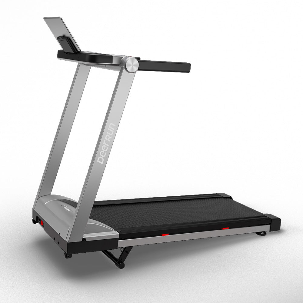 DeerRun A1 Pro Move+ 6% Incline Foldable Treadmill——2025 Upgraded Chip & NFC Support | 350Lbs, 10mph Silver