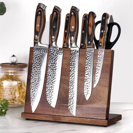 Solid Wood Magnetic Knife Holder Kitchen Creative Multifunctional