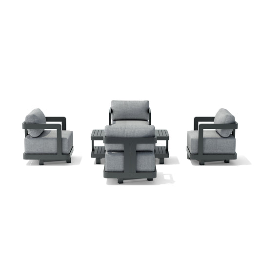 Set-904-Al 5-Pc Granada Aluminum Deep Seating