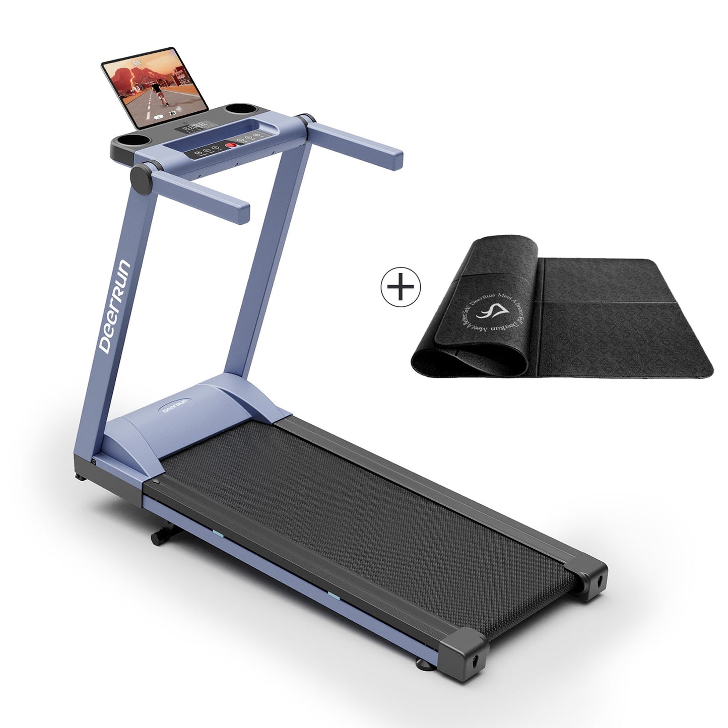 DeerRun A1 Pro Move+ 6% Incline Foldable Treadmill——2025 Upgraded Chip & NFC Support | 350Lbs, 10mph