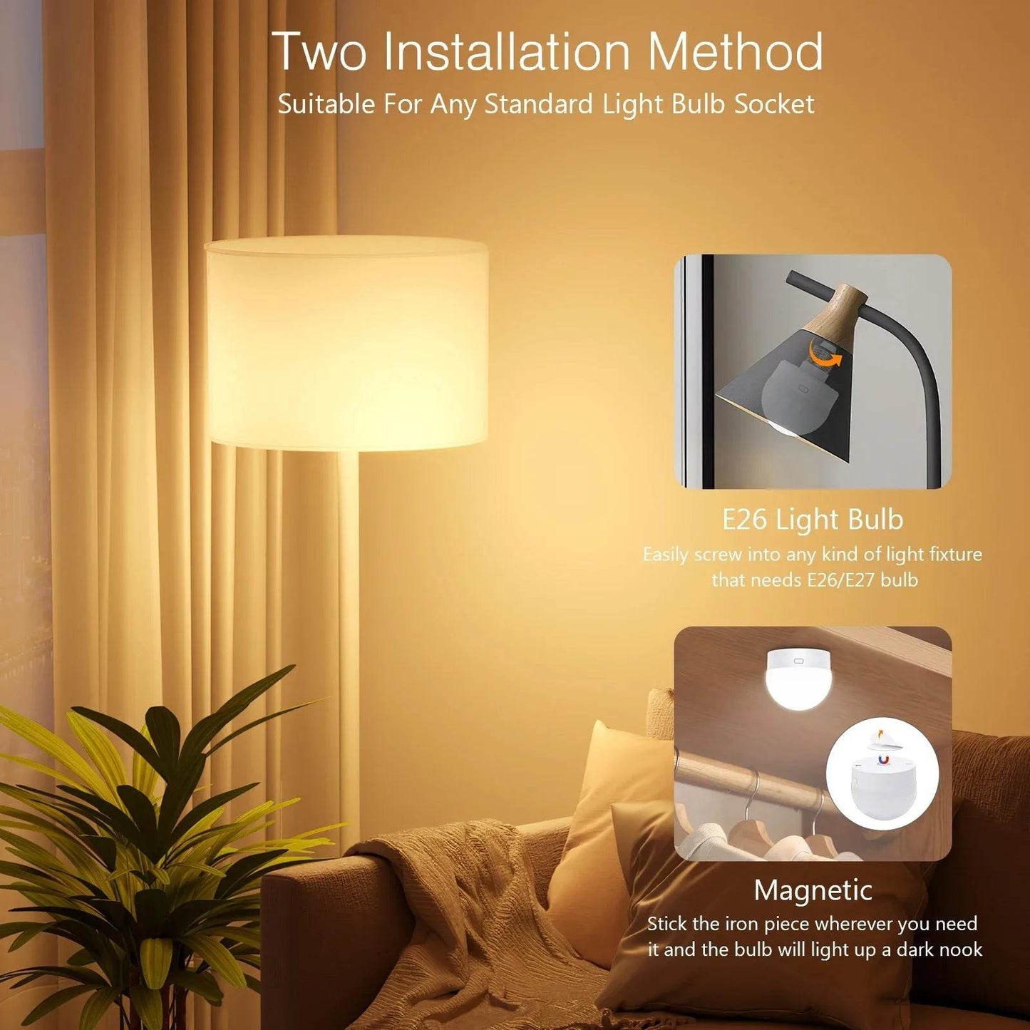 Glow Anywhere: Rechargeable Remote LED Bulb