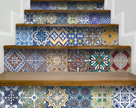 Decorative Tile stickers set of 24 Peel & Stick