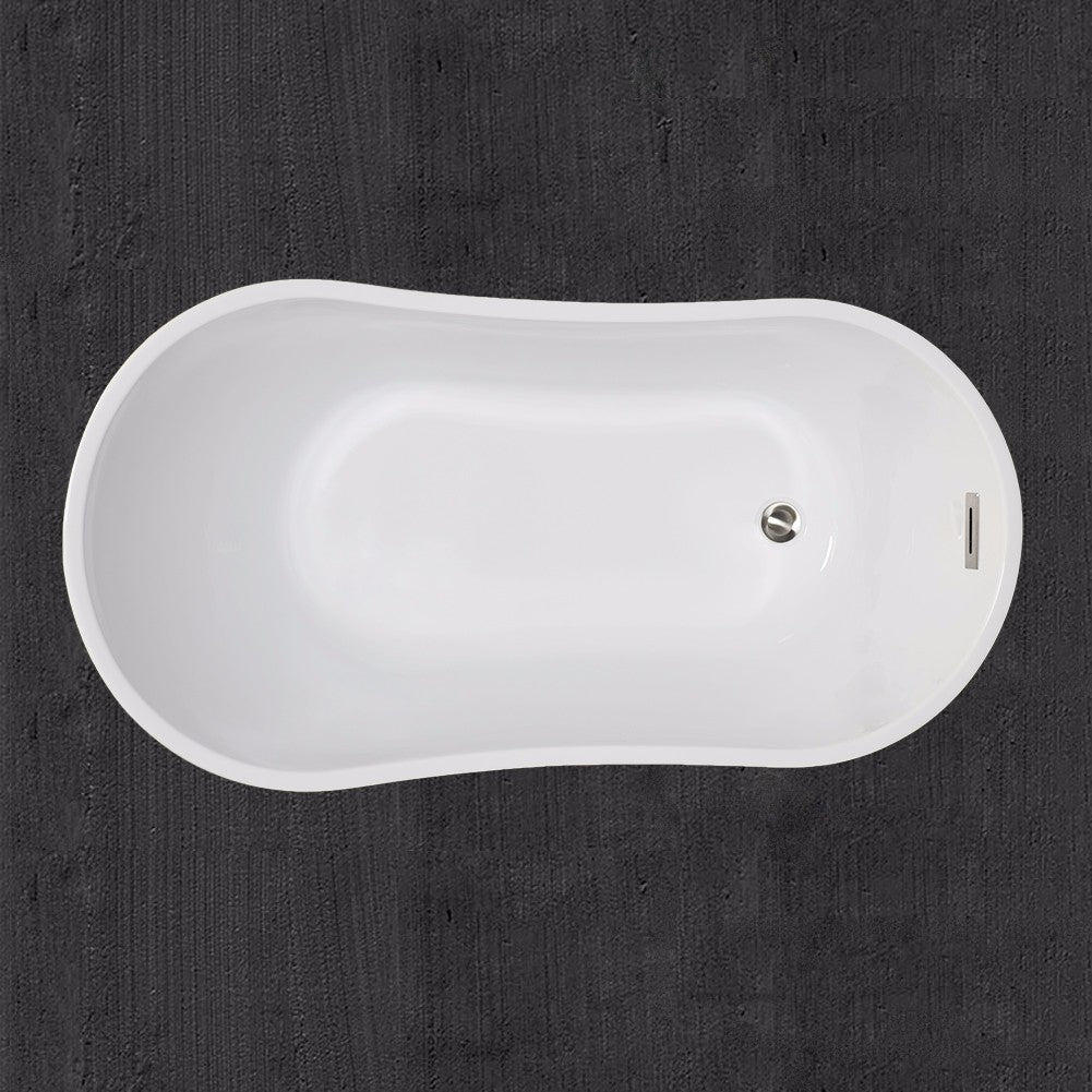 WOODBRIDGE 54" Acrylic Freestanding Bathtub Contemporary Soaking Tub