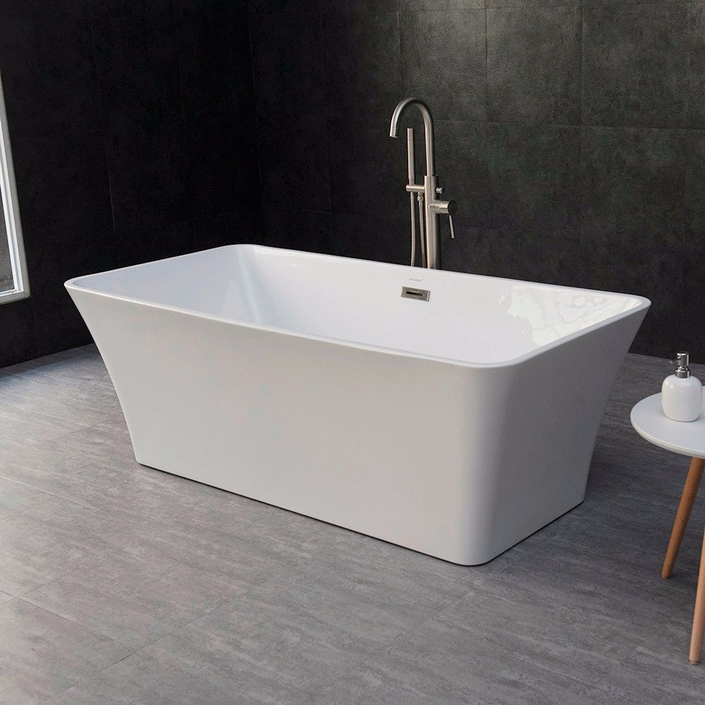 WOODBRIDGE 67" Acrylic Freestanding Bathtub Contemporary Soaking Tub
