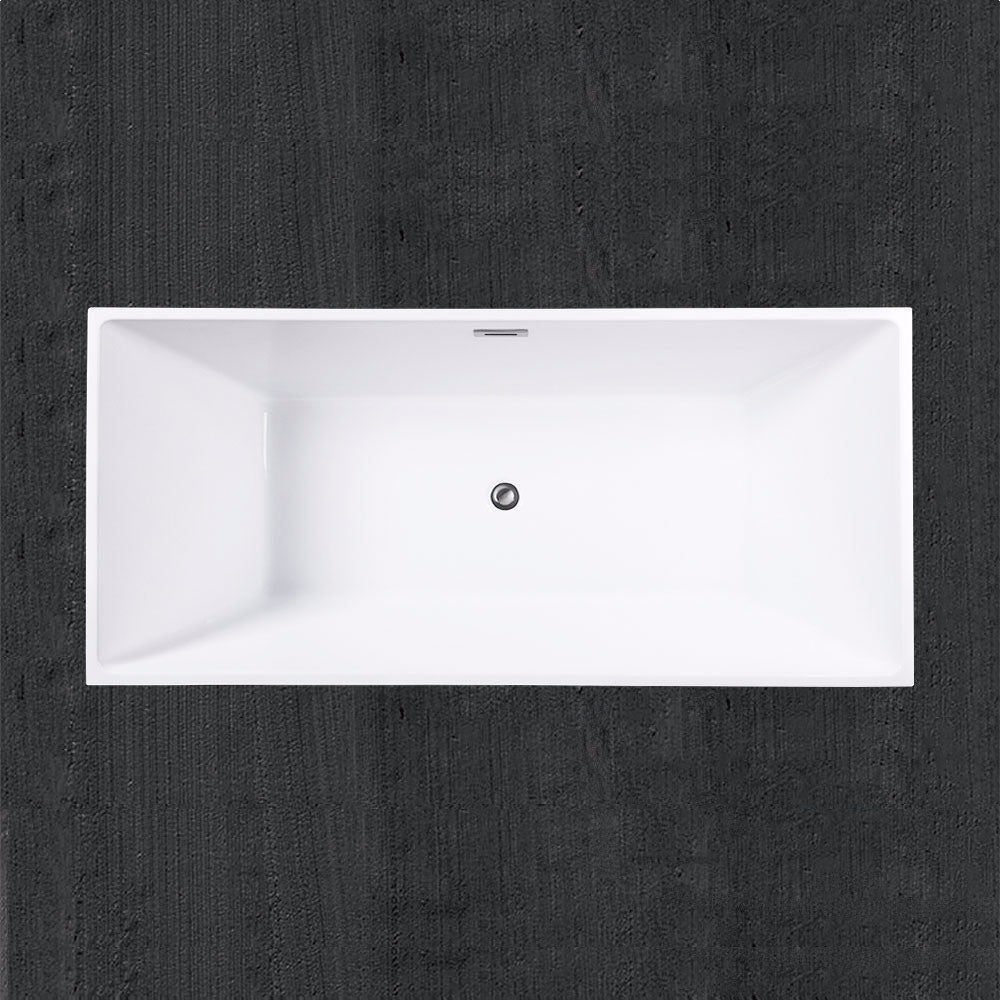 WOODBRIDGE 67" Acrylic Freestanding Bathtub Contemporary Soaking Tub