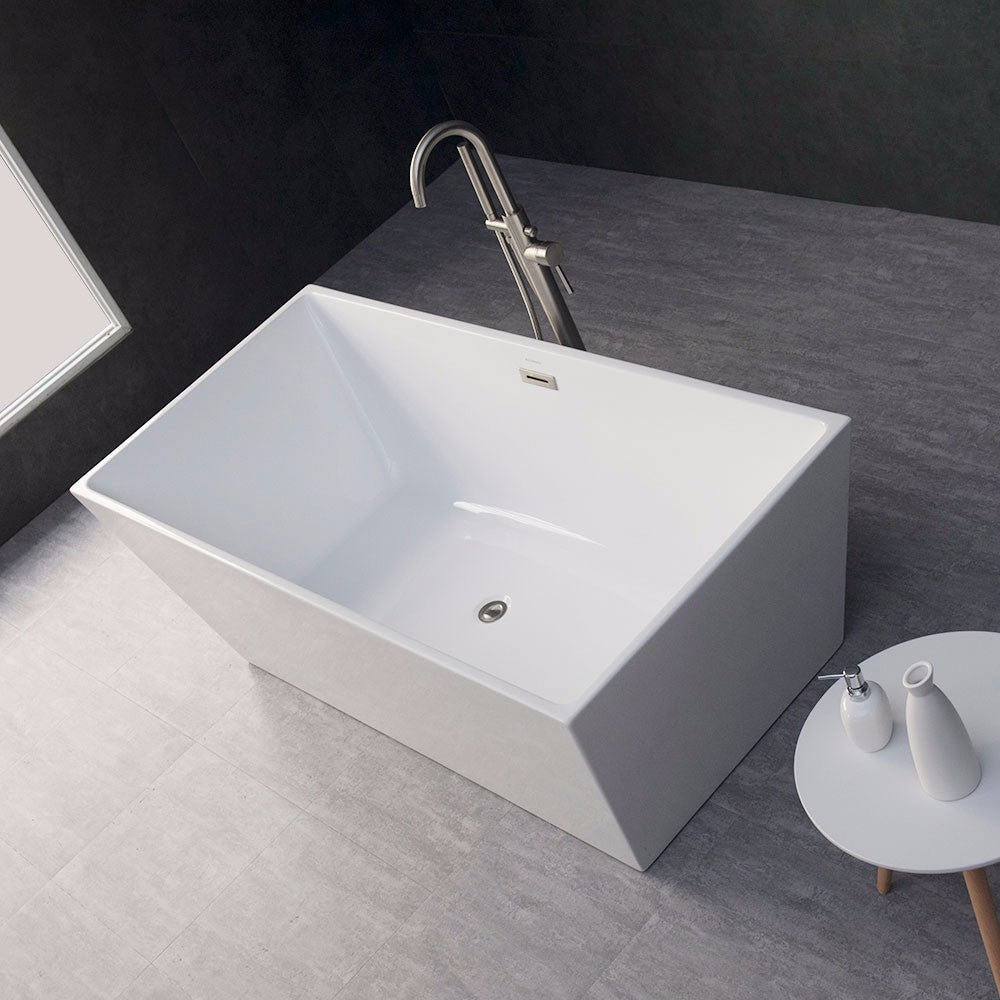 WOODBRIDGE 67" Acrylic Freestanding Bathtub Contemporary Soaking Tub