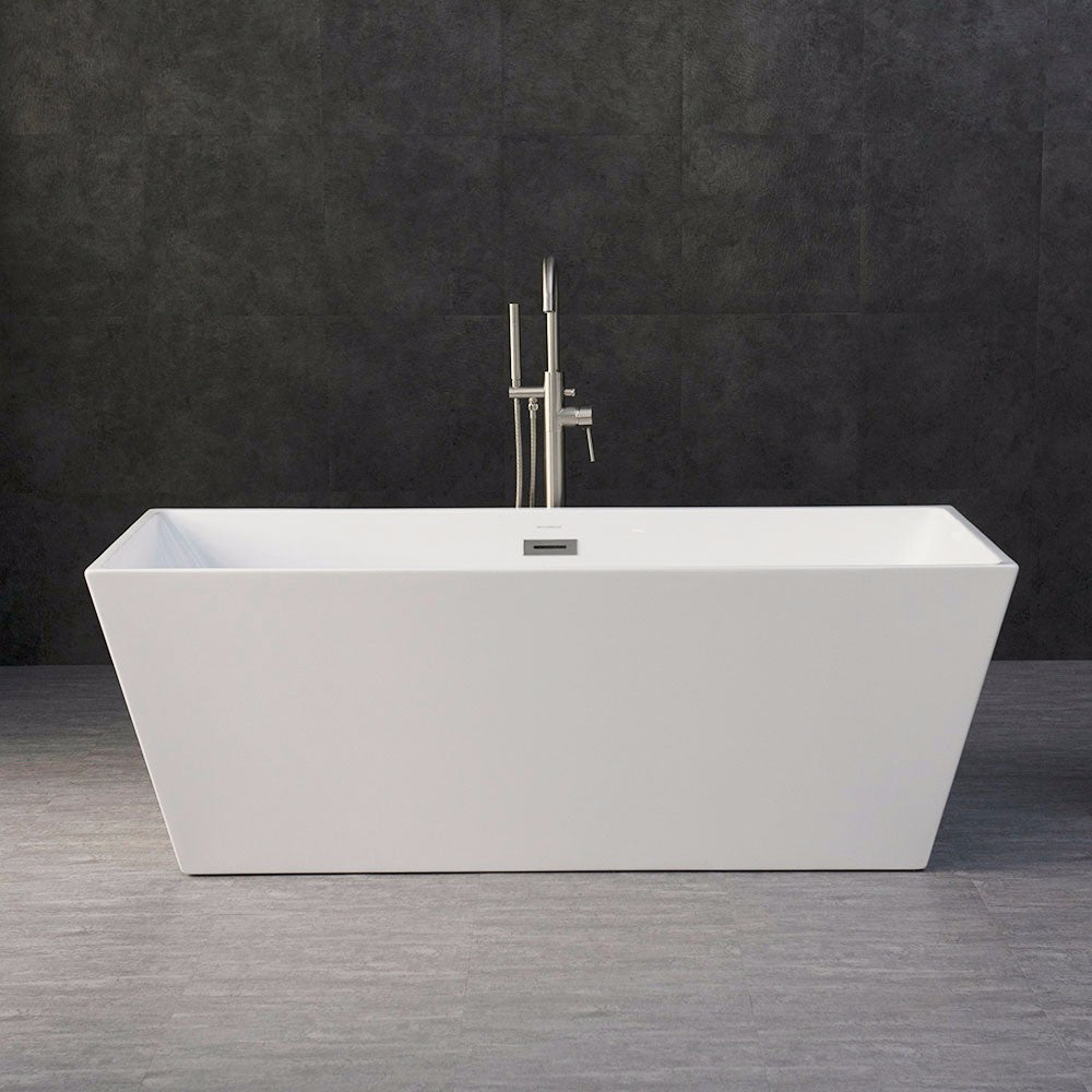 WOODBRIDGE 67" Acrylic Freestanding Bathtub Contemporary Soaking Tub