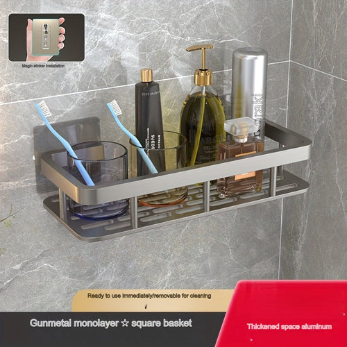 Durable Black Stainless Steel Shower Caddy 20KG Capacity