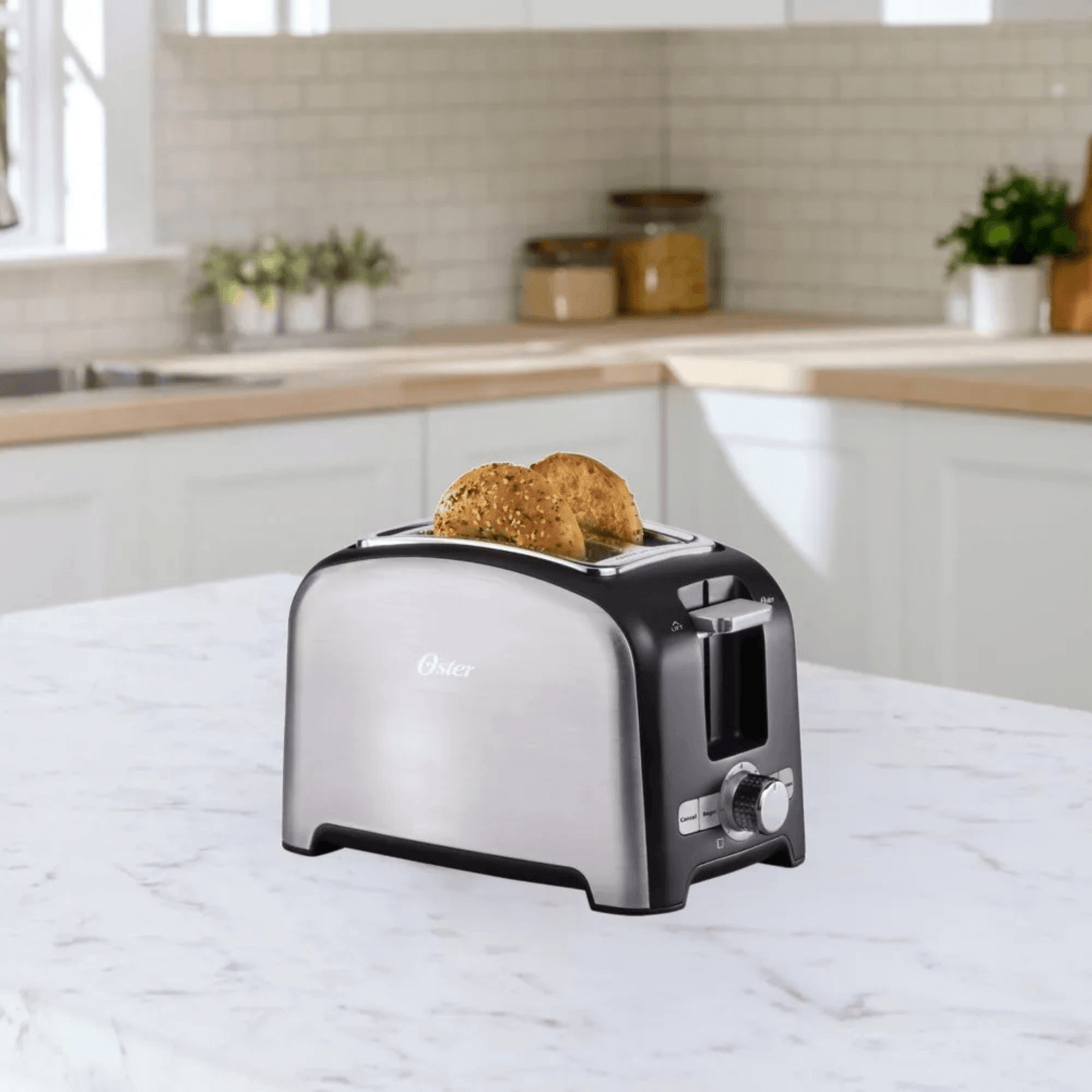Oster 2-Slice Wide-Slot Cool-Touch Full Feature Toaster | Toaster | Kitchen + Metal