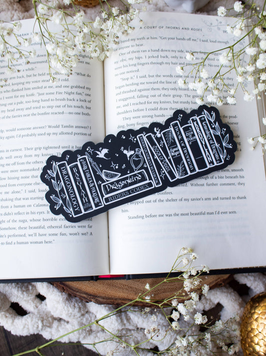 Meaggie Moos - Fourth Wing Violet's Bookshelf Bookmark