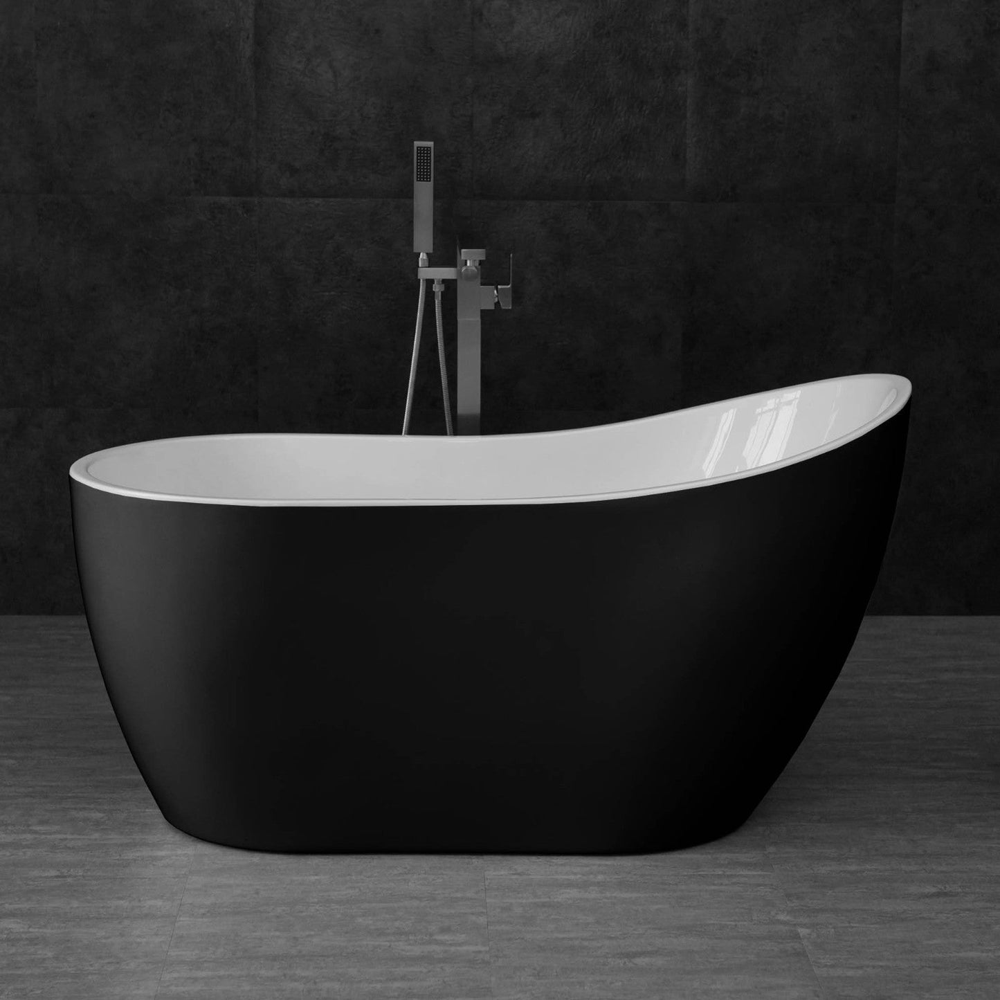 WOODBRIDGE B-1807 Acrylic Freestanding Contemporary Soaking Tub