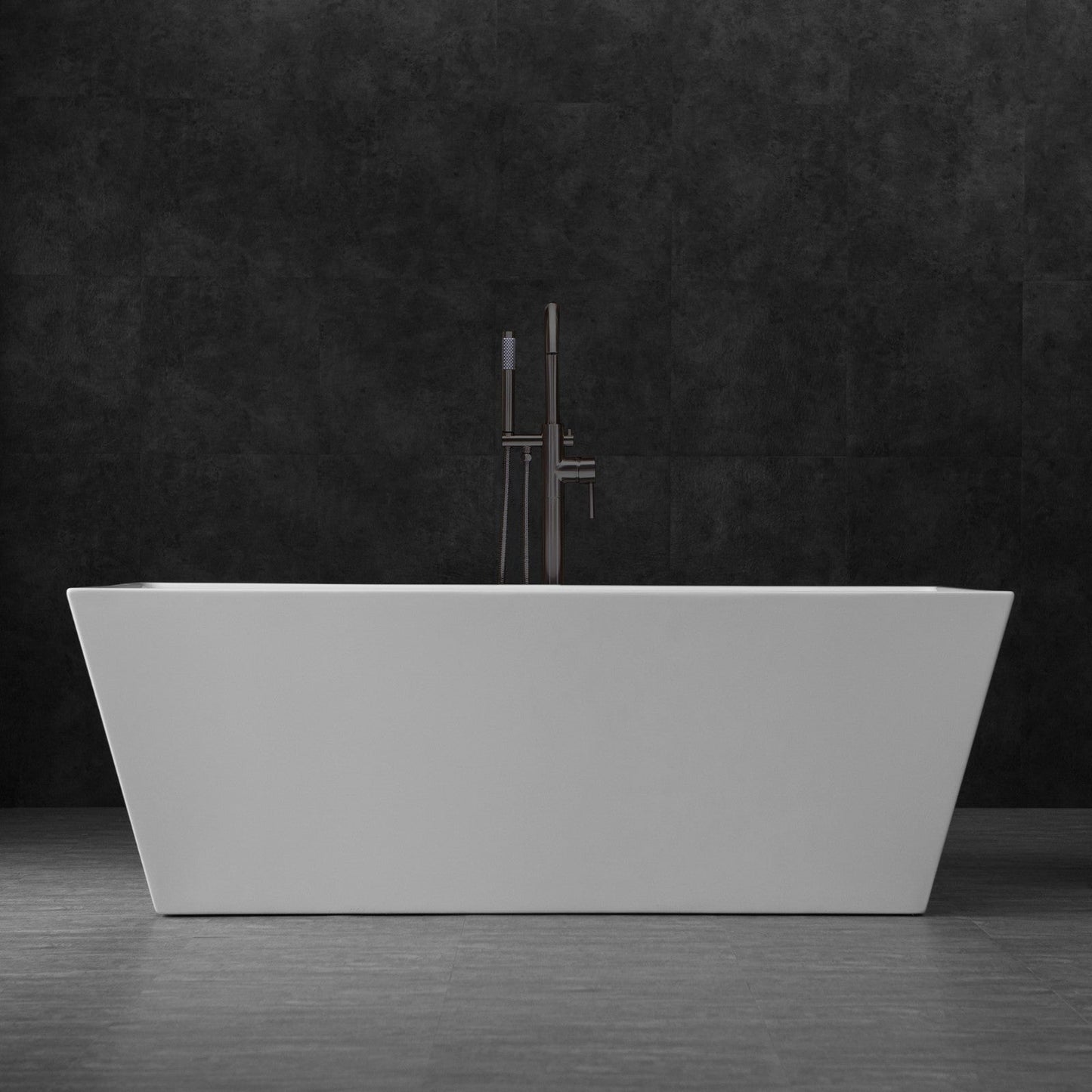 WOODBRIDGE 67" Acrylic Freestanding Bathtub Contemporary Soaking Tub