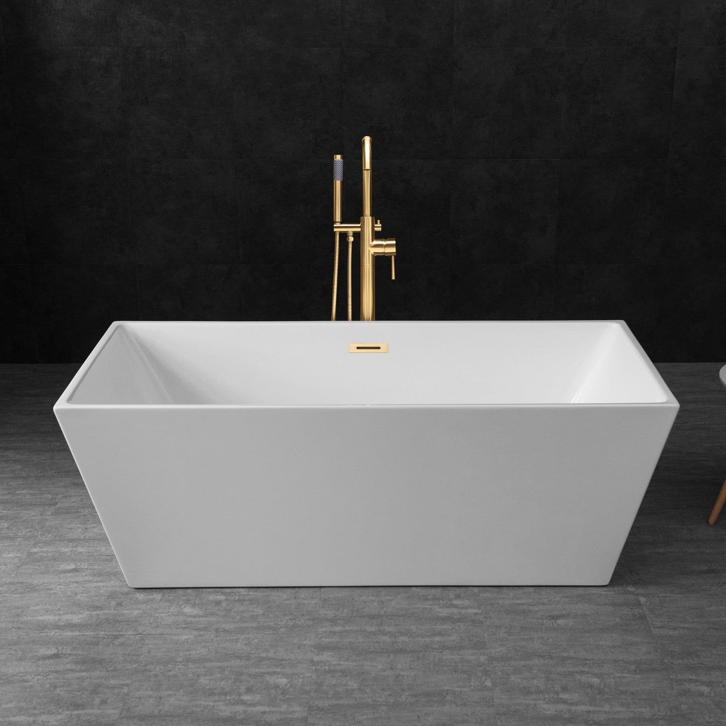 WOODBRIDGE 67" Acrylic Freestanding Bathtub Contemporary Soaking Tub