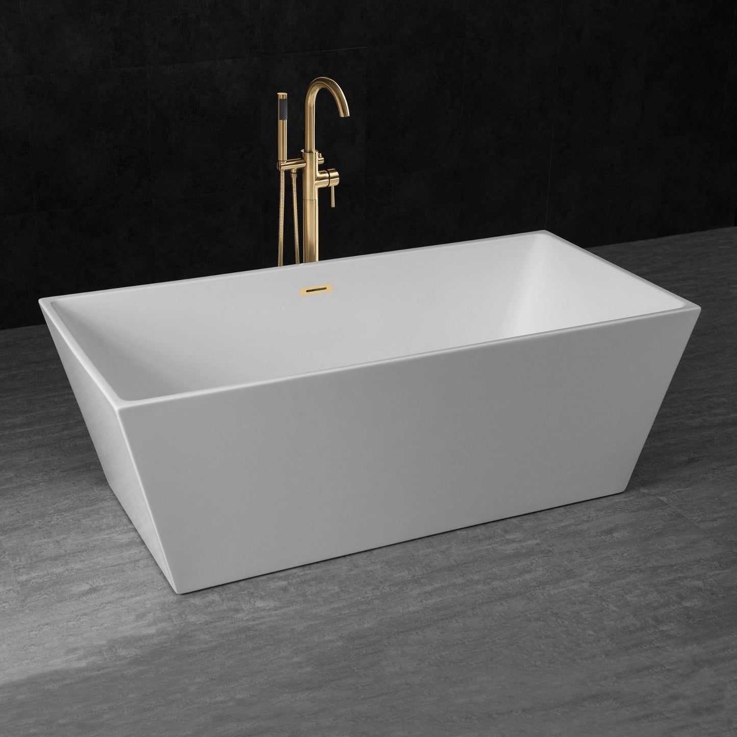WOODBRIDGE 67" Acrylic Freestanding Bathtub Contemporary Soaking Tub
